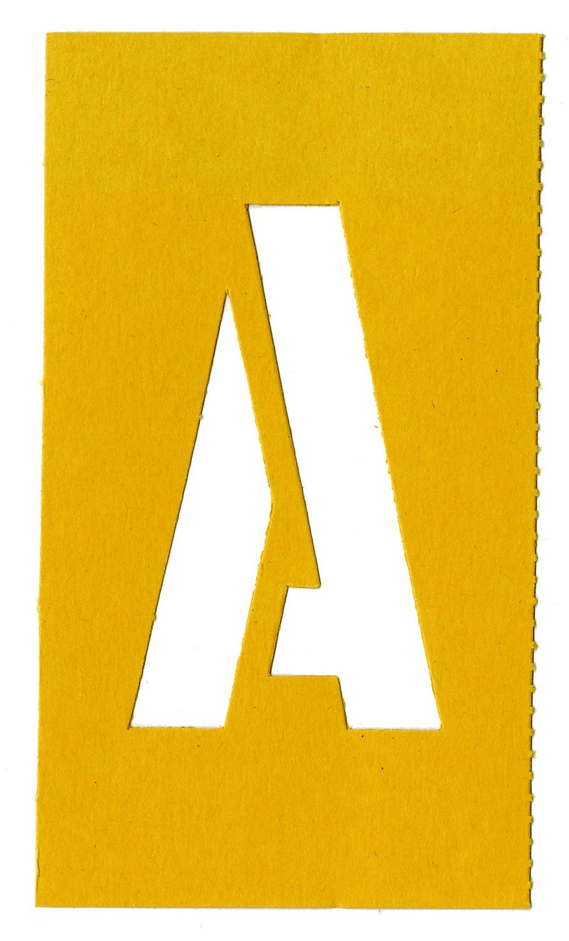 Chartpak Letter and Number Painting Stencils, A-Z and 0-9, 3 Inches H, 35 per Pack (01560) - Image 2